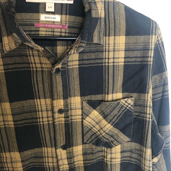 Herencia Argentina button down flannel L, no flaws - Picture 5 of 10